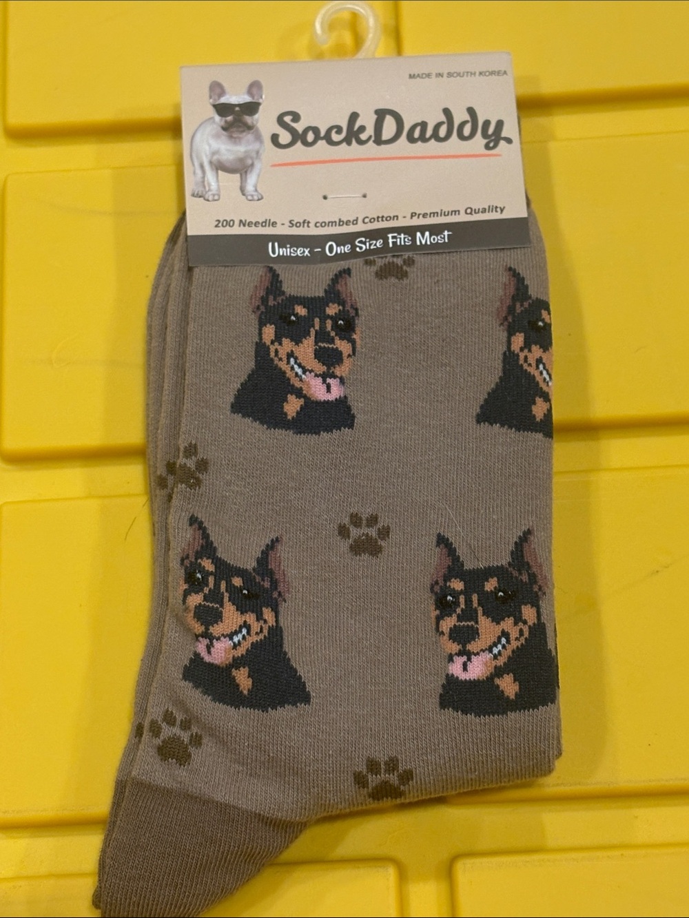 SockDaddy Socks Doberman